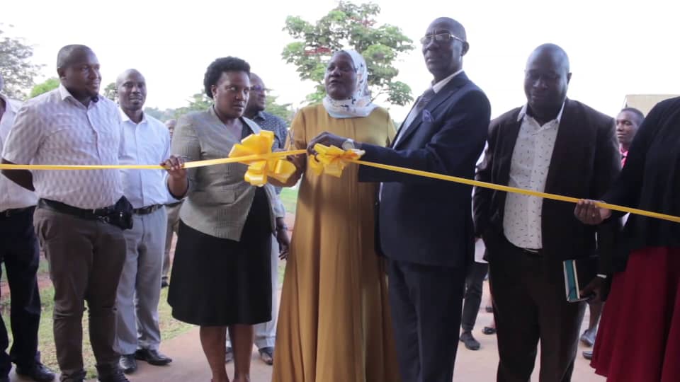 Leaders comissioning the newly constructed medical store at Mukono General Hospital.