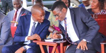 Katikiro presiding over the opening of the renovated official residence of the Buddu County Chief at Ssaza grounds in Masaka City on Tuesday. Pictures by Robert Nsubuga.