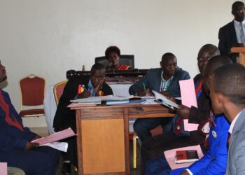 Councilors during Mukono council session