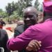 Rt . Rev James William Ssebaggala welcoming Bishop Elect Wilson Kisekka in Luwero town.