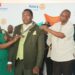 Dr Charles Olaro being decorated as nelwy elected President of Roatry Club of Sonde
