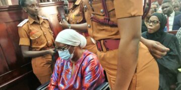 Molly Katanga before the court
