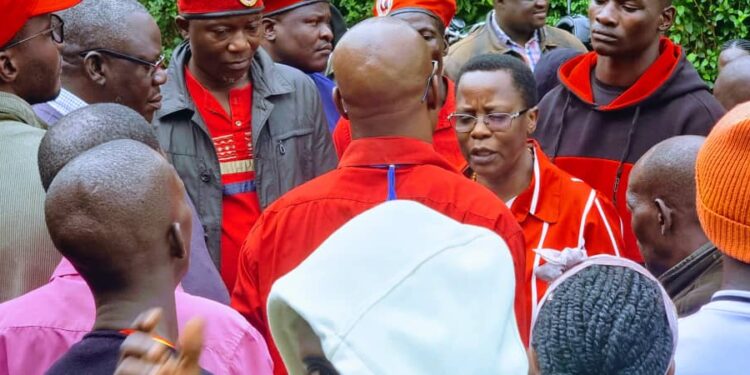 NUP leaders in Mukono