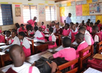 Learners in congested classroom