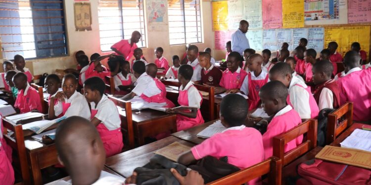 Learners in congested classroom