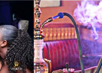 Revelers on Shisha pots