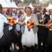 Minister Babalanda officially opening up the offices block for the RDCs in Mukono