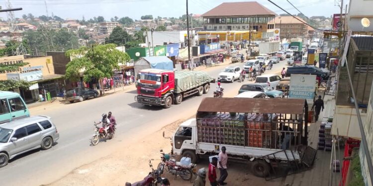 Mukono Central Business Area.