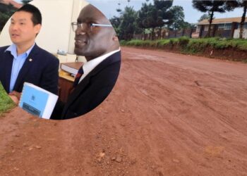 A section of road whose revised designs were submitted to CCCC and instead has considered soil filling in potholes.