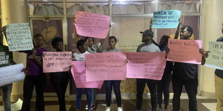 Uganda’s Human Rights Activists Arrested Protesting Trial of Civilians in Military Court