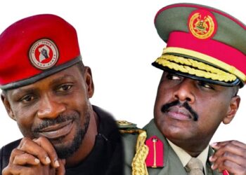 Robert Kyagulanyi aka Bobi wine and Gen. Muhoozi