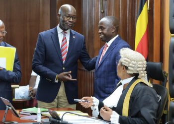 Chief Whip, Obua in Speaker's office.