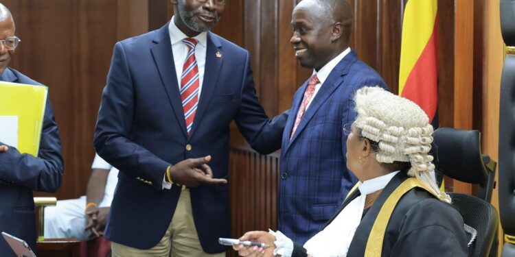 Chief Whip, Obua in Speaker's office.