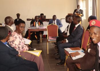 Mukono leaders during the district council session.