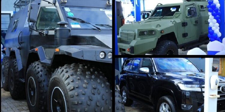 Government Opens Up Armoured Vehicle Showroom for Civilians at Entebbe Road