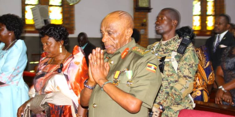 Maj. Gen. Deus Karachi Sande, commander of the Kagijjagirwa Armoured Division