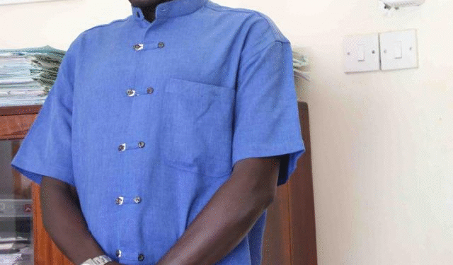 Geoffrey Omara, former Physical Planner at Lira District Local Government, appears in court for sentencing in forest land fraud case.