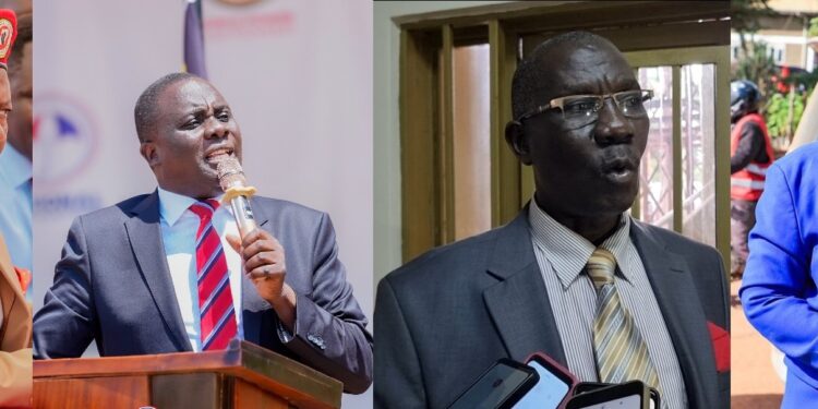 Muyanja Ssenyonga, Muwanga Kivumbi, Rev. Bakaluba and Betty Nambooze.