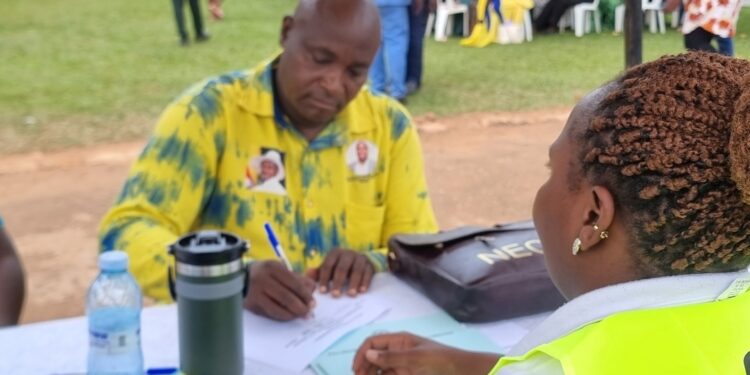 Lukooya at nomination Centre