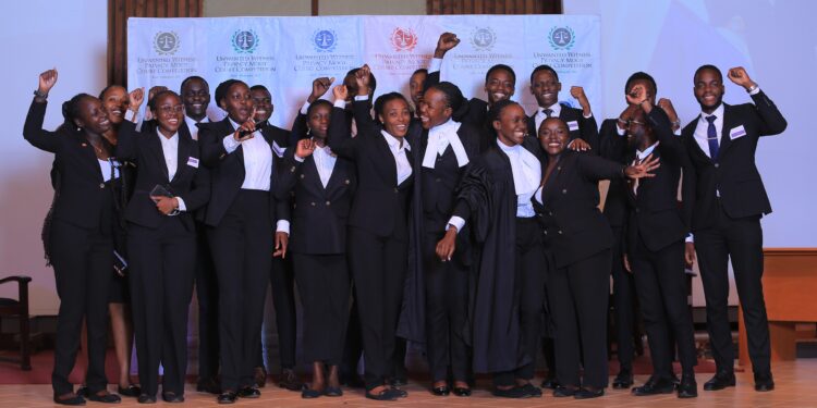UCU law students celebrate their victory at the Privacy Moot Court Competition.