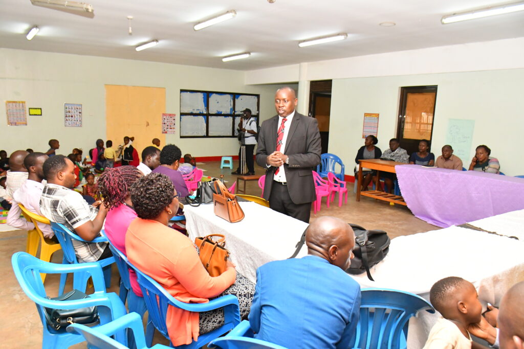 Officials from Jinja, Lugazi, Kamuli, Iganga, Mayuge and Mbale learning the importance of revamping childcare facilities in Jinja market.