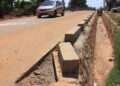 Channels left open at Ntawo, posing risks to pedestrians.