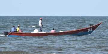 Fishermen head out from Kasensero landing site for night fishing on Lake Victoria- Photo Davis Buyondo