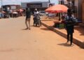 Nasuuti Junction was constructed without an access route for motorists to reach nearby shops, forcing vehicles and motorcycles to park along the road and worsen traffic congestion.