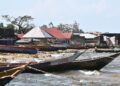 Some of the booats at Kasensero Landing site. Photo by Davis Buyondo