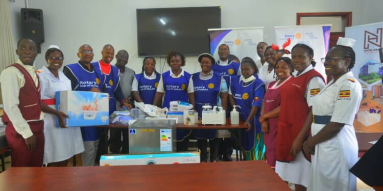 Rotary Club of Masaka, Hotel Next Donate Neonatal Equipment to Boost Care at Masaka Hospital
