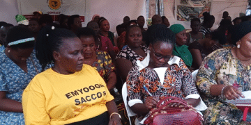 Some of the beneficiaries at Mukono Municipality