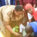 Hon. Babirye Milly Babalanda plants a tree during the International Women’s Day celebrations in Buyende District.