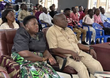Bishop Dr Samuele and Pastor Margaret Lwandasa attending Easter Service at Mt. Lebanon Christian Centre Catherdal -Mukono