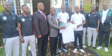 Kyaggwe County Chief (Ssekiboobo), Vicent Matovu Bintubizibu with new New Technical Team