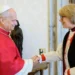 The two religious leaders met at the Vatican on Monday.