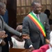 Ousmane Sonko, seen here wearing his parliamentary sash, originally backed Bassirou Diomaye Faye for president in 2024 after he was barred from running himself.