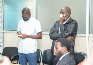 Godfrey Ssekidde Lubowa, and Joseph Ibona before court.