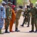 Gen Muhoozi Kainerugaba being welcomed at Kololo Ceremonial Grounds ahead of the inspection of swearing in parade rehearsals by senior security officials.