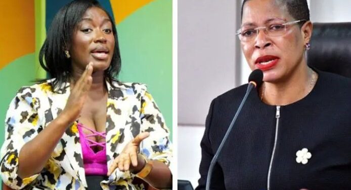 Justine Nameere and Anita Among