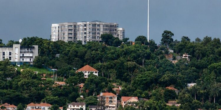 Giant Mbuya Flag Redefines Kampala Skyline Amid Debate Over National Priorities