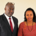 Former Nwoya District CAO Jenephar Nantume Egunyu and newly appointed Chief Administrative Officer Richard Madete. Madete has officially taken over leadership of the district amid ongoing corruption allegations facing Nantume.