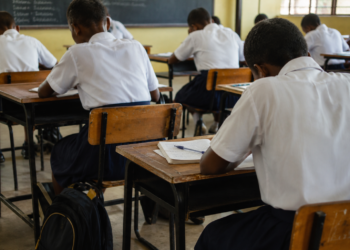 Learners attend a classroom session during the official school holiday break as concerns grow over continued holiday teaching despite ministry directives.