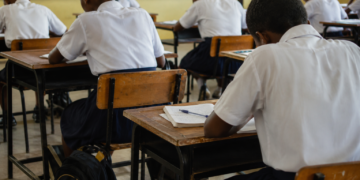 Learners attend a classroom session during the official school holiday break as concerns grow over continued holiday teaching despite ministry directives.