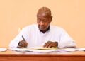 President Museveni assents to the Protection of Sovereignty Act, 2026 at State House, formally enacting the new legislation into law.
