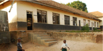 One of the oldest classroom blocks at St. Francis Xavier’s Villa Maria Primary School, that requires renovation.