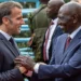 The French President (L) is in Kenya, where he is co-hosting the Africa Forward Summit alongside his Kenyan counterpart (R).