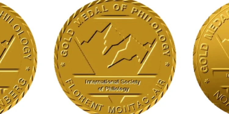 The professor’s award was prominently displayed on the website of a non-existent International Society of Philology.