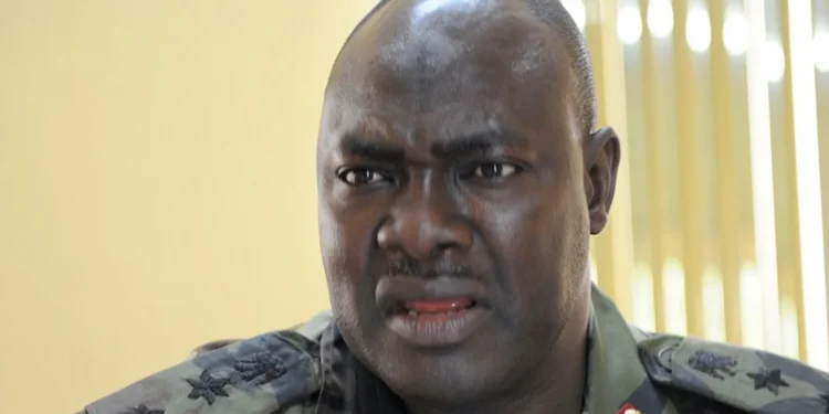 Retired Maj Gen Rabe Abubakar, pictured in 2009, served as Nigeria’s military spokesman between 2015 and 2017.