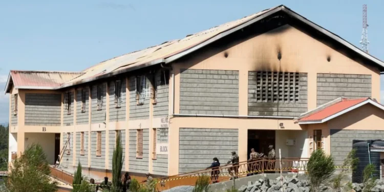 The fire is believed to have started on the first floor of the dormitory before spreading through the building.