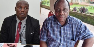 DEO Rashid Kikomeko and Hajj Ahmed Kakande
